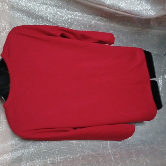 Vintage Alex Kim Red Embroidered Floral 3/4 sleeve, Size PM - Picture 5 of 6